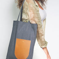 SLIM CALI STRIP TOTE